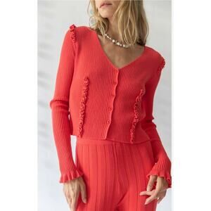 Find Me Now Connie Cardigan in Poppy Size Small